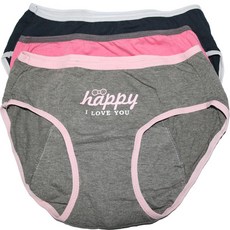 女性衛生三角褲 101 3件組, 混合色