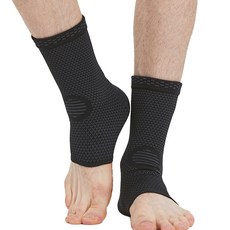 리치덕 발목 지지 보호대 세트 블랙, 1세트