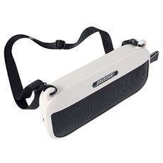 GRAYCO BOSE SoundLink FLEX 專用矽膠外殼防撞保護套 + 肩背帶 + 登山扣組, WHITE