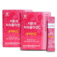 뉴트리어스 코오롱제약 저분자 피쉬 콜라겐C 비타민C, 60g, 2개