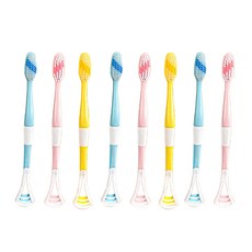 防毛舌頭清潔器和牙刷組合 8p 套組顏色隨機發貨, 1套