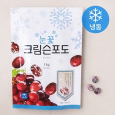 칠레산 눈꽃 크림슨포도 (냉동), 1kg, 1개