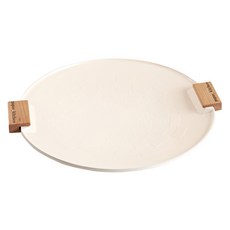 PapaSKitchen 電磁爐適用烤盤 奶油白, 1個, 38cm