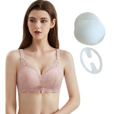 WBB 奢花雙蕾絲夾式內衣+胸墊+固定夾套裝CO2