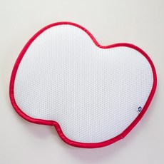 아누리 3D 메쉬 원형 방석, 레드