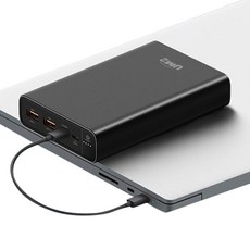 유엠투 100W PD 고속충전 대용량 보조배터리 19200mAh 멀티단자, UMPB-PD100W, 블랙