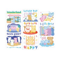 Market A Kitsch設計紙膠帶, 字母圖案, 1個