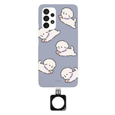 유스픽 왕왕 귀여워 스퀘어링 하드 휴대폰 케이스