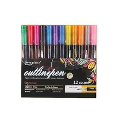 giorgione 雙線馬克筆, 1個, 12色