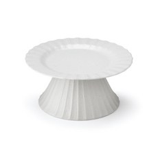 KwangJuYo 貝殼系列高腳蛋糕盤2件組, 1套, 白色