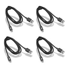 디씨네트워크 메탈 패브릭 USB C타입 고속 충전케이블 4p, 2m, 블랙, 1개