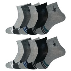 BEVERLY HILLS POLO CLUB 比佛利保羅 男士超迷你時尚襪 10雙組 2112