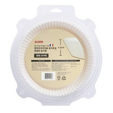 Saenghwaleulgeurida 氣炸鍋用圓型烘焙紙盤 M號 16cm 60入, 1入