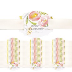 芙蘿拉麥西皮帶吊牌, 100個, 混合色