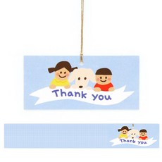 感謝朋友吊牌, 100個, 混色