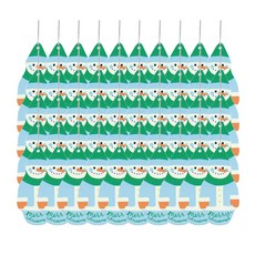 俄羅斯娃娃雪人吊牌, 100個, 混合顏色