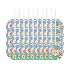 假日熊吊牌, 100個, 混合顏色