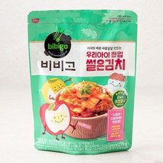 비비고 우리아이 한입 썰은배추김치, 270g, 1개