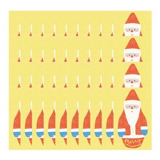 俄羅斯娃娃聖誕老人貼紙, 100個, 混合顏色