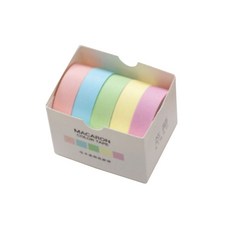 Happy J裝飾牆壁粉彩感性遮蔽膠帶 1cm*3m 5種組, 1 微風, 1套