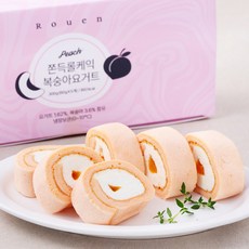 후앙 쫀득한롤케익 복숭아요거트, 5개, 60g