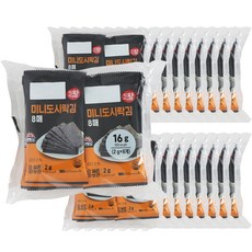Sikjajaewang 迷你便當調味海苔 64入, 16g, 18個