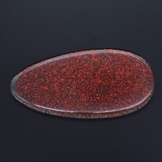 Floriving 圓形玻璃足部護理去角質搓板 亮片紅, 1入, 1個