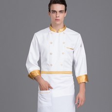 Fashion Konggam廚師工作服長袖上衣