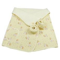 nawanis 7分小熊印花揹帶, 象牙白