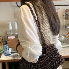 KNITSEASONS 鉤針背心DIY套組, 1套, 灰色的