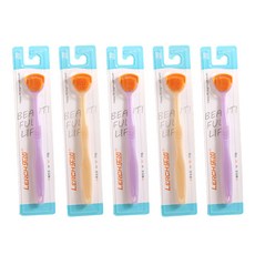 OPEN SPACE 便攜式矽膠舌苔清潔器 隨機出貨, 5個