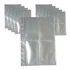 裝飾口袋雙面替換文件夾相片卡 A5, 單一顏色, 10張