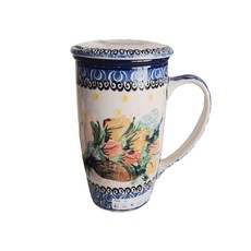 Ceramika Artystyczna Unikat 系列長款香草馬克杯 U3950, 混合色, 1個