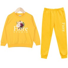 nykids 兒童花朵大學T運動套裝 W030