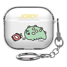 NINIZ Kakao Friends角色Airpod 3透明超薄保護殼+鑰匙扣, Chips, Airpod 3