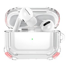 ONUP 水晶保護殼 AP13, AirPods Pro, 款式4 粉紅色