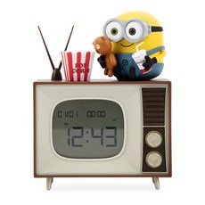 ROYCHE 小小兵公仔復古電視造型數字顯示鬧鐘 UNVS-RDC-C-MI, 混合顏色