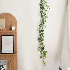 Flouse302 常春藤藤蔓花環 壁掛裝飾人造花 星星常春藤 190cm, 花紋