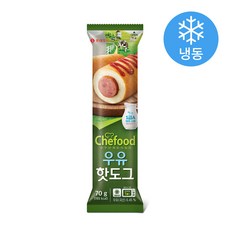 롯데햄 라퀴진 우유 핫도그 (냉동), 70g, 1개