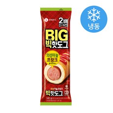 롯데햄 빅 핫도그 (냉동), 1개, 140g