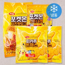 하림 포켓몬 선물세트 1845g (치즈핫도그 + 치즈너겟 + 피카츄돈까스 2p) (냉동), 1세트