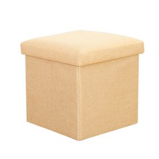 Budsia 小型折疊多功能收納長凳, 米色, 1個