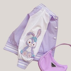 兒童兔子圖案棒球外套