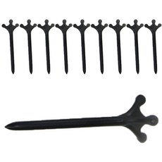 일타르 컬러 골프티 삼발형 슬림 롱티 10p, 블랙