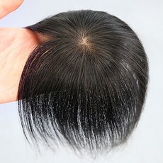 Hi-yuni 頭頂假髮片 M號, 1個, 自然黑
