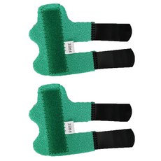 리치덕 손가락보호대 슬리브 그린, 2개