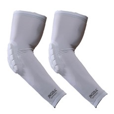 징바 팔꿈치 보호대 화이트, 2개
