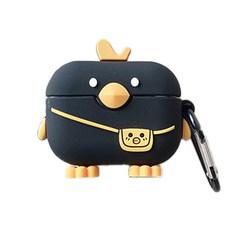 作戰市集 AirPods Pro 鴨子矽膠保護殼, 單一商品, 黑色