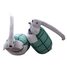 Haesol 手榴彈麻糬睡覺睡覺附件手臂枕頭娃娃 2p, 綠色