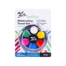 수채화 고체물감 초보자 물감 세트 01 단색 수채화, 18색